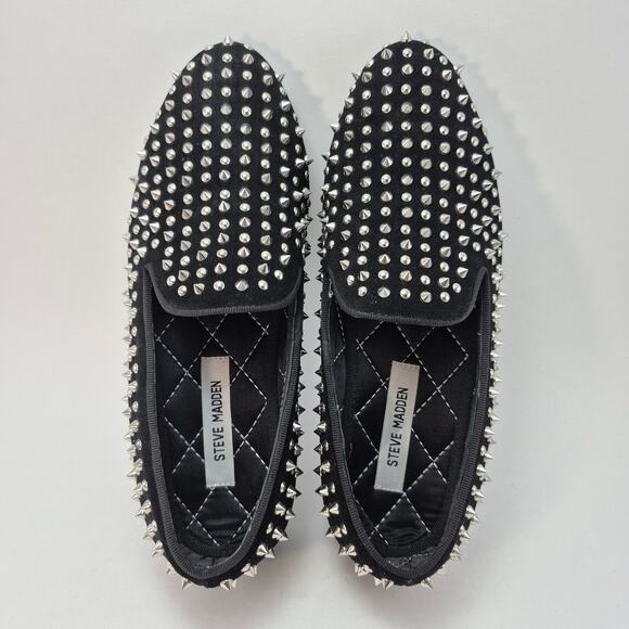 STEVE MADDEN "P-Dreemz" Metal Spiked Dress Shoes Mens Size 7 - Picture 6 of 12